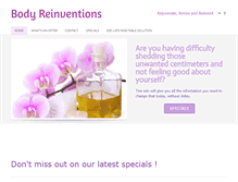 Tablet Screenshot of bodyreinventions.com